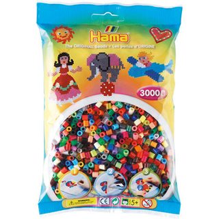 Hama Perles À Repasser Mix Total 3000 Pièces (201-68)
