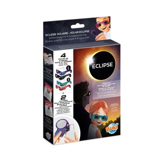 Kit Observation Éclipse Solaire Enfants Buki Eclipse Lunettes Sécurité Smartphone Lentilles Août Multicolore