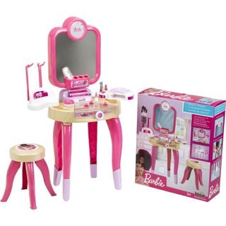 Jouet De Beauté - - Centre De Beauté Barbie Happy Vibes - Complet Avec De Nombreux Accessoires Et Lumiere.