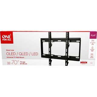 Support Mural Pour Écran Plat One For All Mural Fixe Smart Wm2415 Noir De 32" À 70"