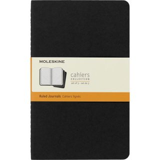 Set De 3 Cahiers Grand Format Moleskine Lignés Noir