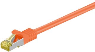 Câble Patch Goobay Rj45 Cat 6a S/ftp (pimf), 500 Mhz Avec Câble Brut Cat 7, Oran...