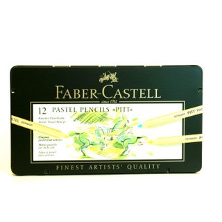 Faber-castell Étui Métal De 12 Crayons Couleur 'pitt Pastell'