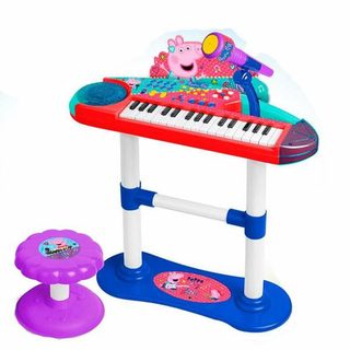 Piano Jouet Peppa Pig Microphone Banquette