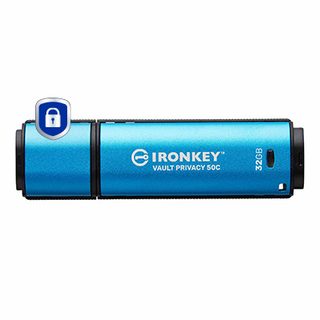 Kingston Technology Ironkey 32go Usb-c Vault Privacy 50c Chiffrée Aes-256, Fips 197