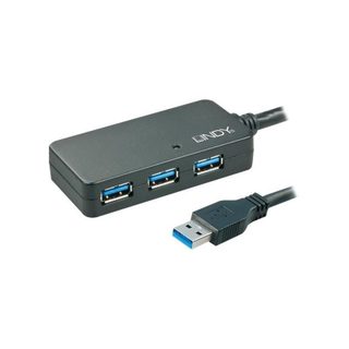 Lindy Rallonge active USB 3.0 Pro 10m avec Hub 4 ports