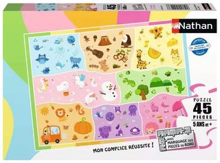 Puzzle Nathan Jeux Un Monde De Couleurs 36 X 26 Cm Multicolor Bois