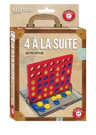 Jeu De Stratégie Piatnik 4 À La Suite Version Voyage 28 Cm Multicolor Autres