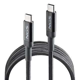 Câble Usb-c Vers Usb-c Ngs Knot100w-2 Noir 2 M