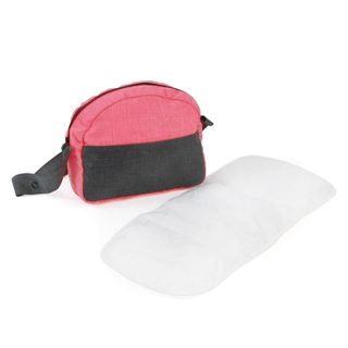 Sac À Langer Pour Poussettes De Poupées, Mélange Anthracite - Rose