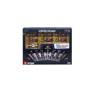 Voitures Miniatures Bburago 1:43 Pack 7 Formule 1 Métal Multicolore Présentoir