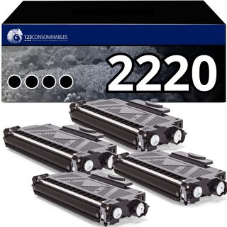 Pack 4 Toners Compatible Brother Tn-2220 Xl Noir