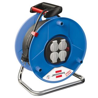Enrouleur Électrique 25 M 4 Prises Câble H05vv-f3g1,5 Brennenstuhl