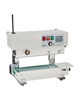 Vevor Machine Scellage Sacs Continu Scelleuse À Bande Verticale Acier Au Carbone
