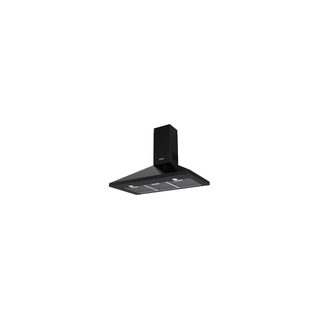 Hotte Murale Décorative 90 Cm Leisure H901pkf Inox Noir Led 600 M³/h