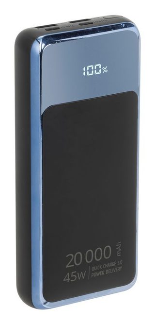Rivacase Va1075 Banque D'alimentation Électrique Lithium Polymère (lipo) 20000 Mah Noir, Bleu