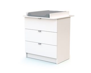 Petits-Meubles Commode 3 tiroirs avec plan à langer AT4 Webaby