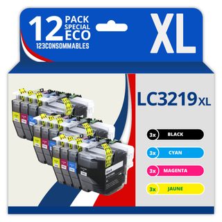 123consommables - Lc3219xl Cartouches Encre Compatible Avec Brother Lc3219xl Lc3219 Lc3217 Pour Brot