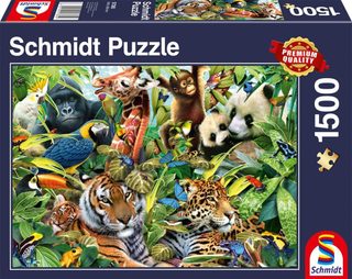 Schmidt Spiele 57385 Puzzle Jeu De Puzzle 1500 Pièce(s) Animaux