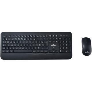 Pack Office R2 Clavier Et Souris Sans Fil Rechargeable Azerty Noir Bluestork