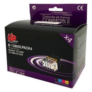 Pack Uprint Compatible Brother Lc-1280 4 Cartouches