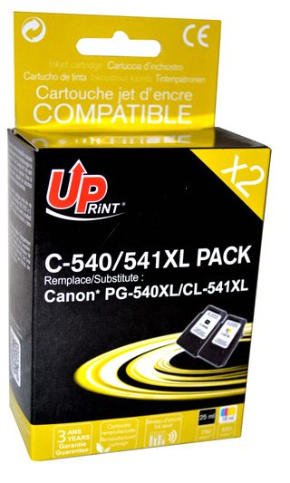 Pack Uprint Compatible Canon Pg-540 Xl/cl-541 Xl, 2 Cartouches
