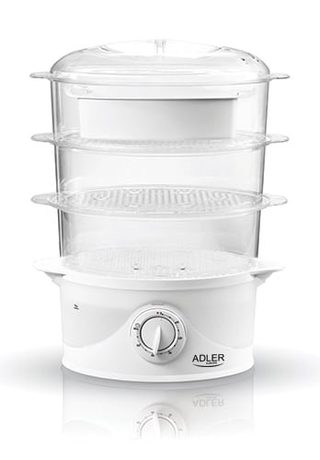 Adler Ad 633 Cuiseur Vapeur 3 Nombre De Paniers Pose Libre 800 W Blanc