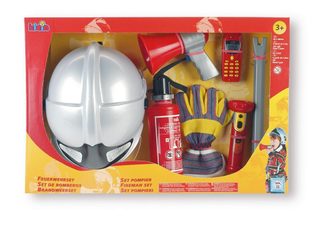 Theo Klein Lot de 7 accessoires de pompier dont casque MSA