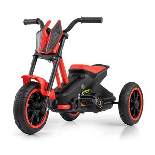 Kart À Pédales Milly Mally Rider Siège Sport Volant Sport Chaîne Recouverte Orange