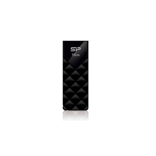 Cle Usb Silicon Power U03 16gb Plastic Noire Usb 2.0 Sp016gbuf2u03v1k
