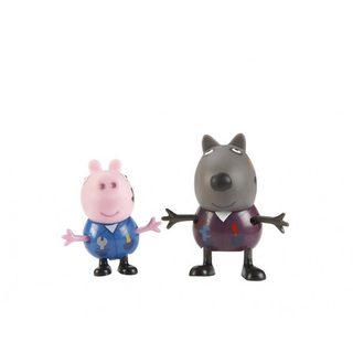 Coffret Peppa Pig : Danny Et Georges - Chien Et Cochon - 2 Figurines - Monde Miniature