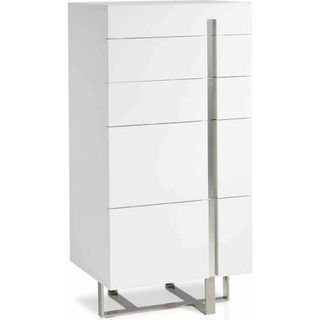 Commode Laqué Structure Acier Inoxydable