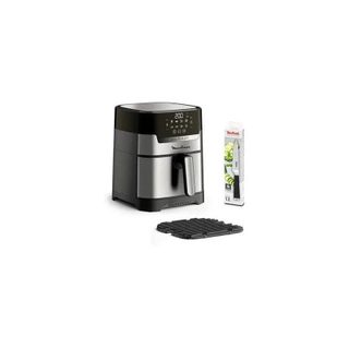 Friteuse Sans Huile Moulinex Yy5138fb Easy Fry Et Grill Digital Avec Couteau Tefal 1400 W Inox