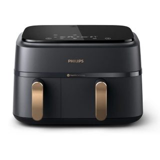 Friteuse Sans Huile - Airfryer Na352/04 - Double Cuve 9l - 8 Programmes De Cuisson - Accessoires Inclus - 2750w