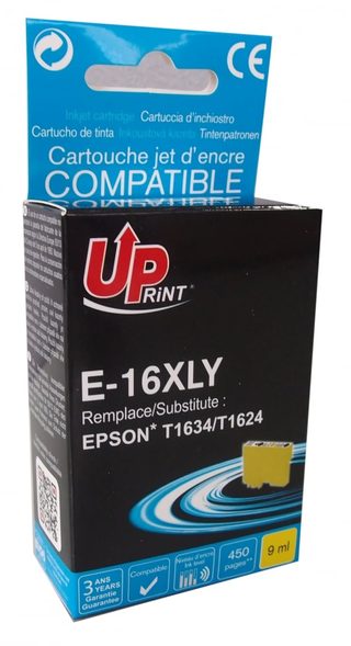 Cartouche Encre Uprint Compatible Epson T16xl Jaune