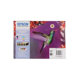 Cartouches Colibri T080740 noire + couleurs EPSON
