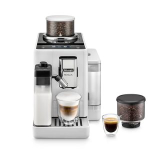 Machine À Café À Grain Delonghi Feb4455.w Rivelia Latte
