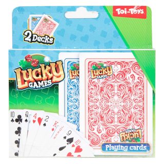 Jeux De Cartes Chanceux Toi-toys - Set De 2 Paquets Multicolores