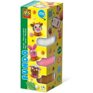Pâte A Modeler Fundo - Animaux De La Ferme (3x90gr-1x40gr) - - Interactive Pour Les Jeunes Enfants.