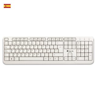 Ngs Spike, Qwerty, Es Clavier Universel Usb Espagnole Blanc