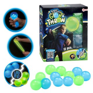 Balles Lumineuses Toi-toys - Ensemble De 12 Balles Brillantes Dans L'obscurité