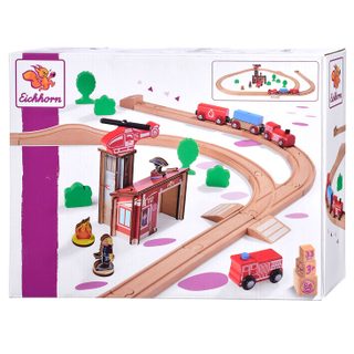 Ensemble De Jeu Eichhorn Avec Rails Et Pont, 33 Pièces