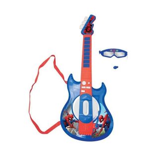 Spider-man - Guitare Electronique Lumineuse Avec Lunettes Equipees Dun Micro