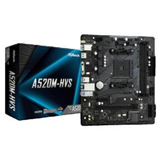 Carte Mère Asrock A520m-hvs Micro Atx Socket Am4 Noire