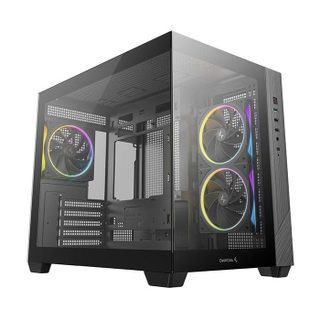 Boîtier Pc - Cg330 - Mini Tour - Format Micro-atx - 3 Ventilateurs Argb Inclus - Noir