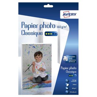 50 Feuilles De Papier Photo Brillant A4 AVERY