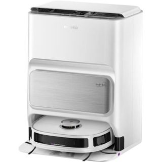 Eureka J12 Ultra Aspirateur Robot avec Fonction de Lavage (Auto-vidage, Lavage et Séchage), Puissance d'Aspiration 5000 Pa, Fonction de Lavage Rotative, Double Navigation LiDAR, Évitement d'Obstacles IA 3D