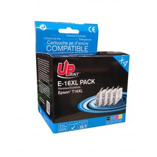 Pack Uprint Compatible Epson T16xl 4 Cartouches