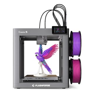 Flashforge Creator 5 Imprimante 3D – 4 têtes indépendantes véritable multicolore, déplacement 600 mm/s, multi-matériaux