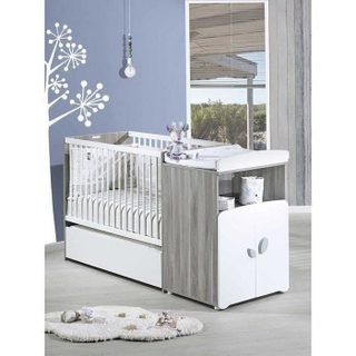 Baby Price Lit Combiné - 120x60cm - Evolutif En 90x190cm - Leaf - En Bois